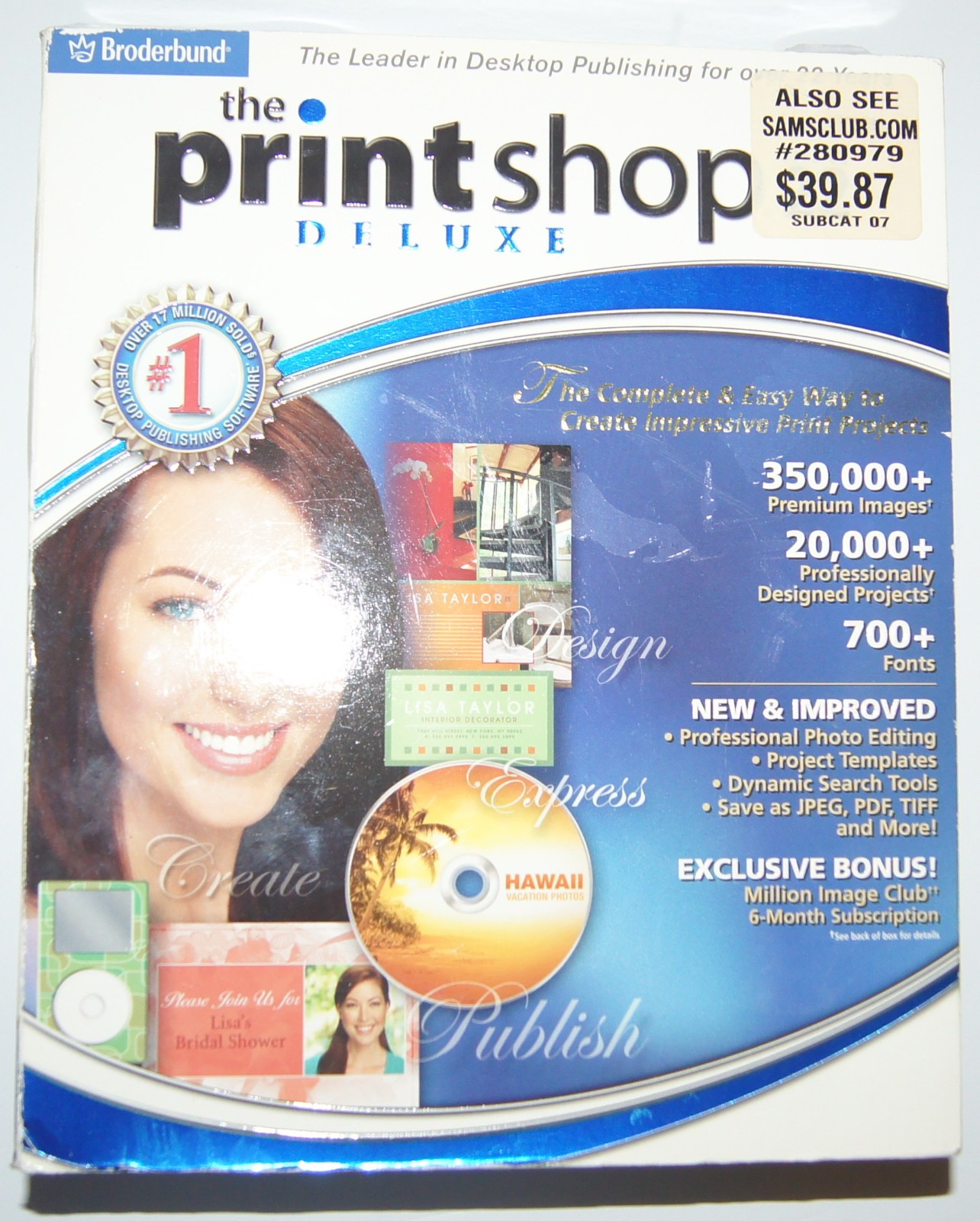 Print Shop Deluxe v22 4 CD Set Box Manual Version 22 Software Windows XP/2000