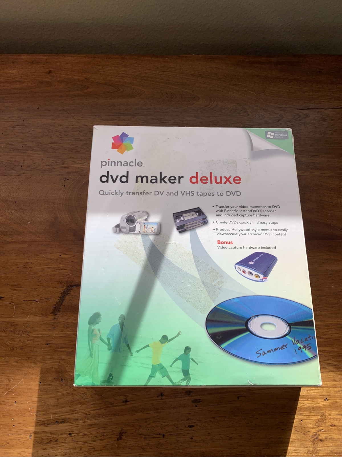 Pinnacle DVD Maker Deluxe Quickly Transfer DV and VHS Tapes To DVD -NEW OPEN BOX