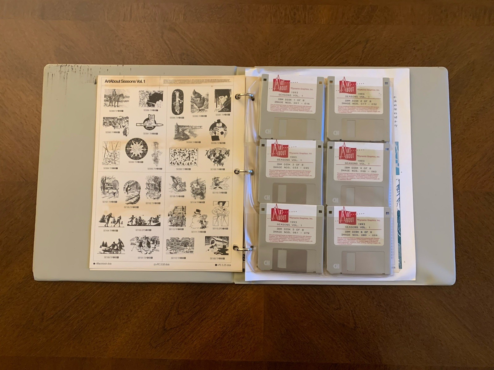 Dynamic Graphics “Art About Seasons, Vol. 1” 3.5” floppy disc Clipart Collection