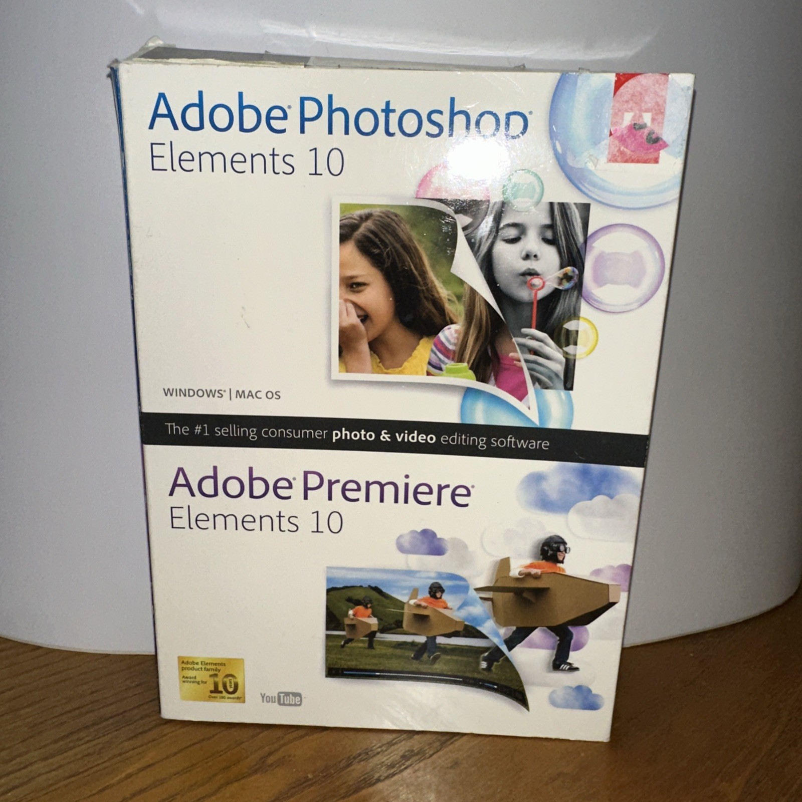 Adobe Photoshop Elements 10 with Adobe Premiere Elements 10 PRE-Owned 5 Discs