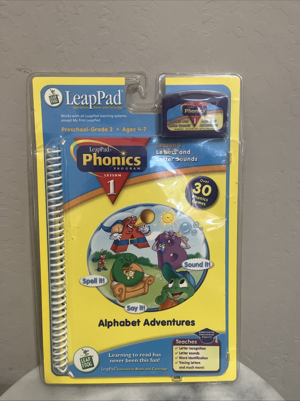 Leap Pad Phonics Book 1: Alphabet Adventures lesson #1 letters and lettersounds