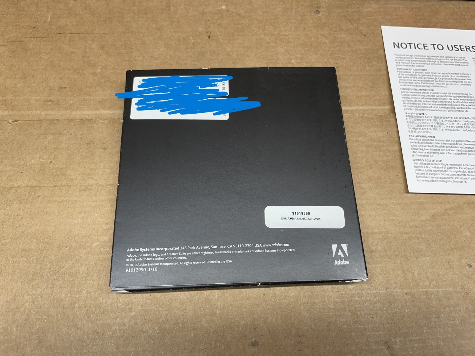 Adobe Creative Suite 5.5 Design Premium CS5.5 for MAC OS 1-User 2-Devices