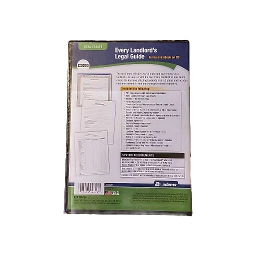 Every Landlord’s Legal Guide ADAMS PC or Mac CD New Sealed Packaging SHIPS FREE