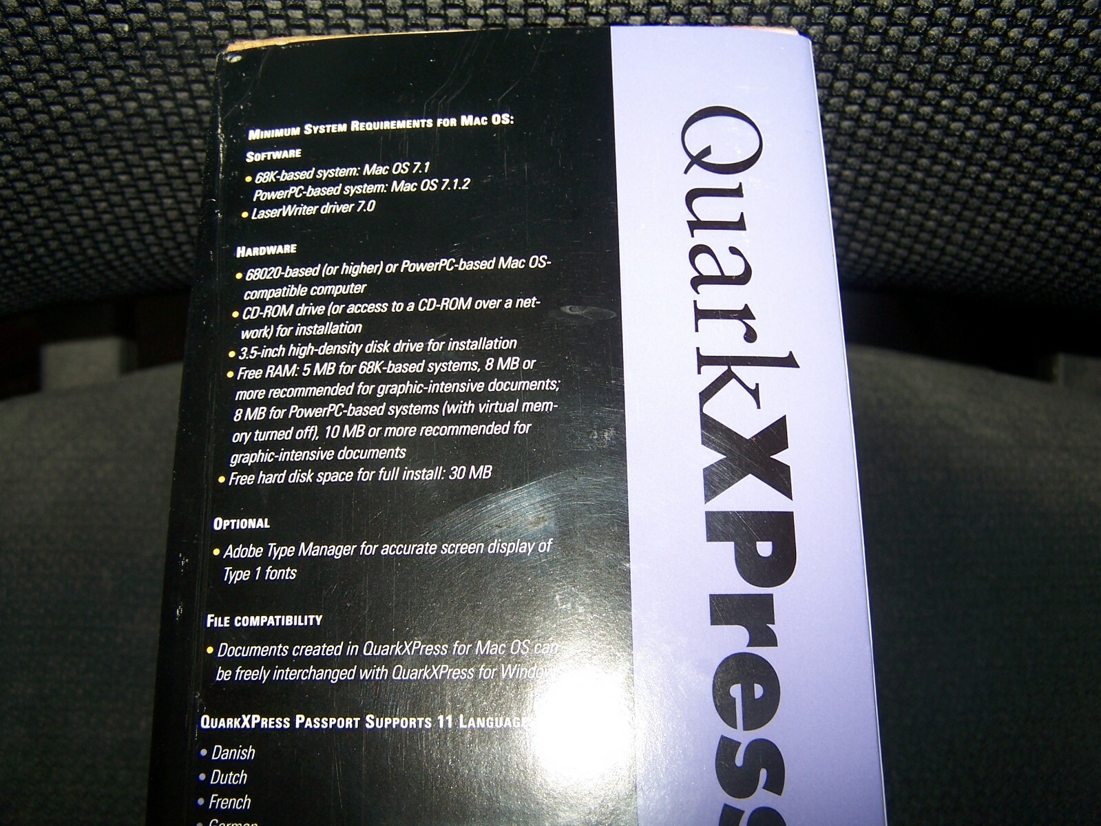 Quark XPress 4.0 LabPack for Mac/PowerMac – Estate Sale SOLD AS IS