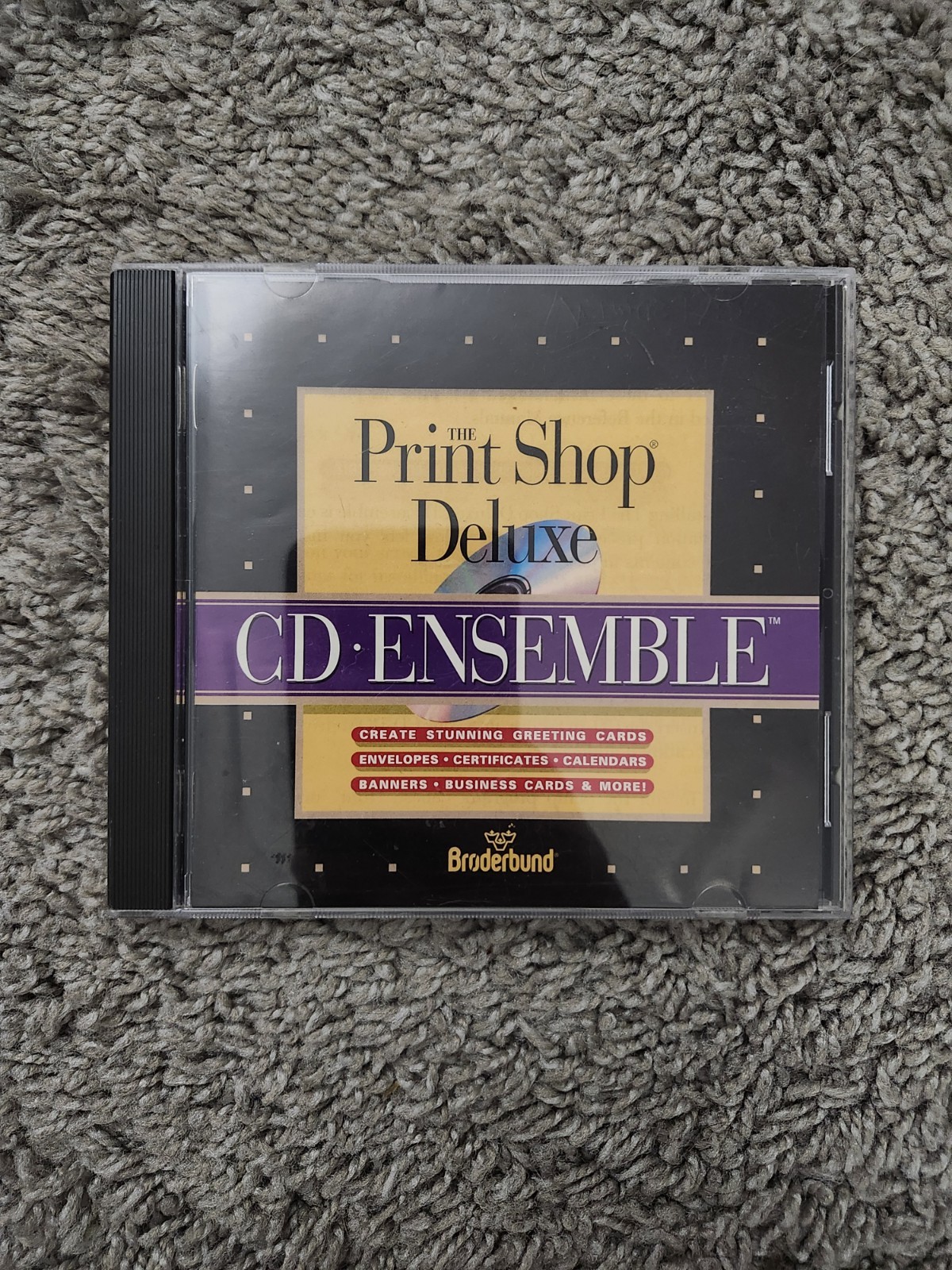 The Print Shop Deluxe CD Ensemble PC CD-ROM Broderbund 1994