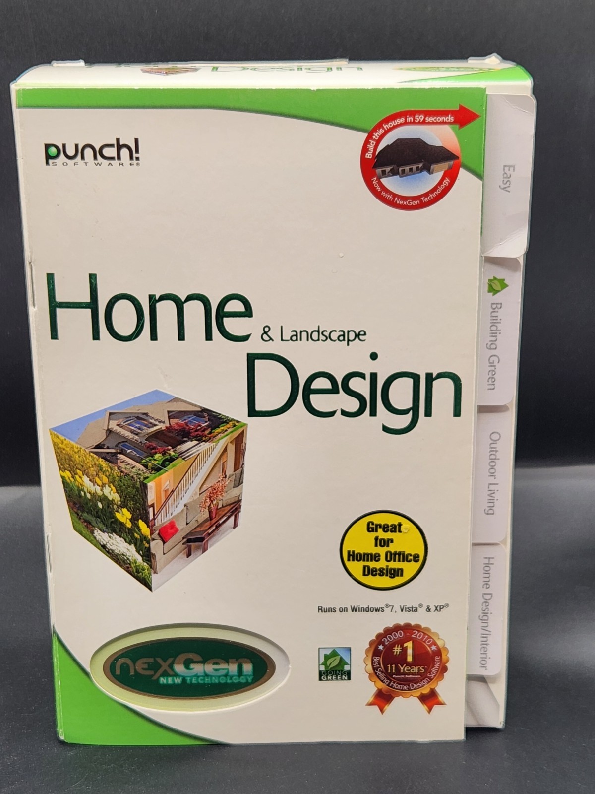 Home & Landscape Design NexGen New Technology Punch Software Windows 7 Vista XP