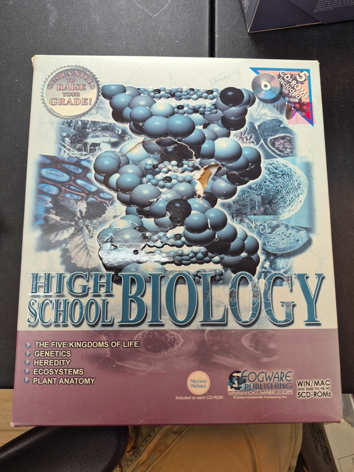 FogWare Publishing High School Biology Win 2000/95/98/NT/MAC