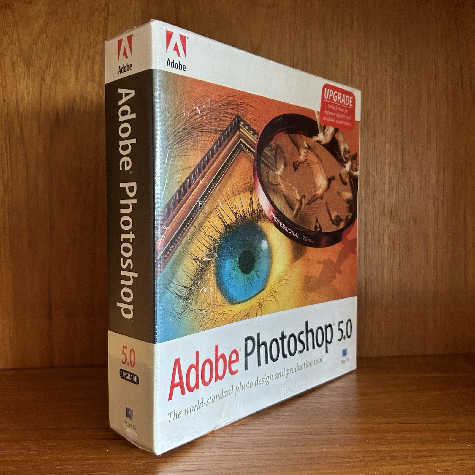Vintage 1998 Adobe Photoshop 5.0 UPGRADE Apple Mac Macintosh CD-ROM Software