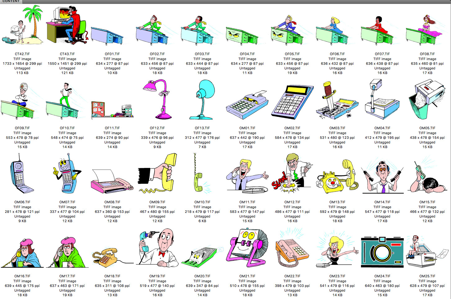 Business Cartoons Clipart CD by Jim Provencher 1,000 images