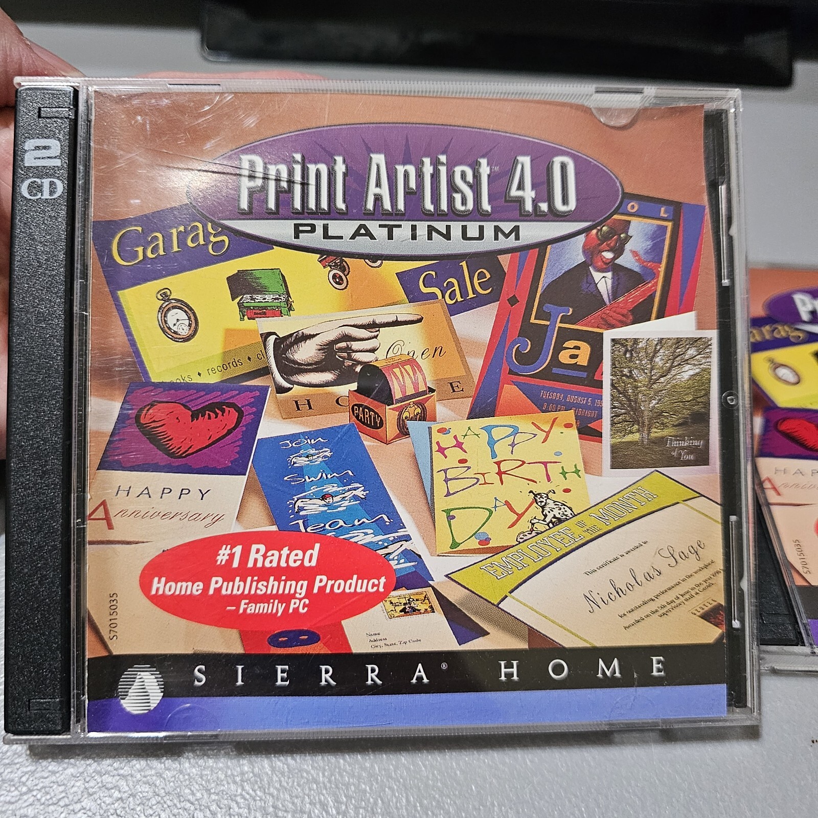 Print Artist 4.0 Platinum Sierra Home 1997 4-CD Windows 95 / Macintosh