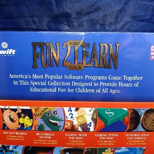 2001 Fun 2 Learn Kids Pack 10 Complete Software Programs by COSMI Windows