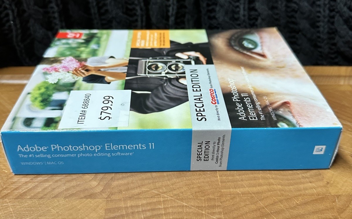 Adobe Photoshop Elements 11 Costco Edition Bonus Scrapbooking CD – NEW & SEALED