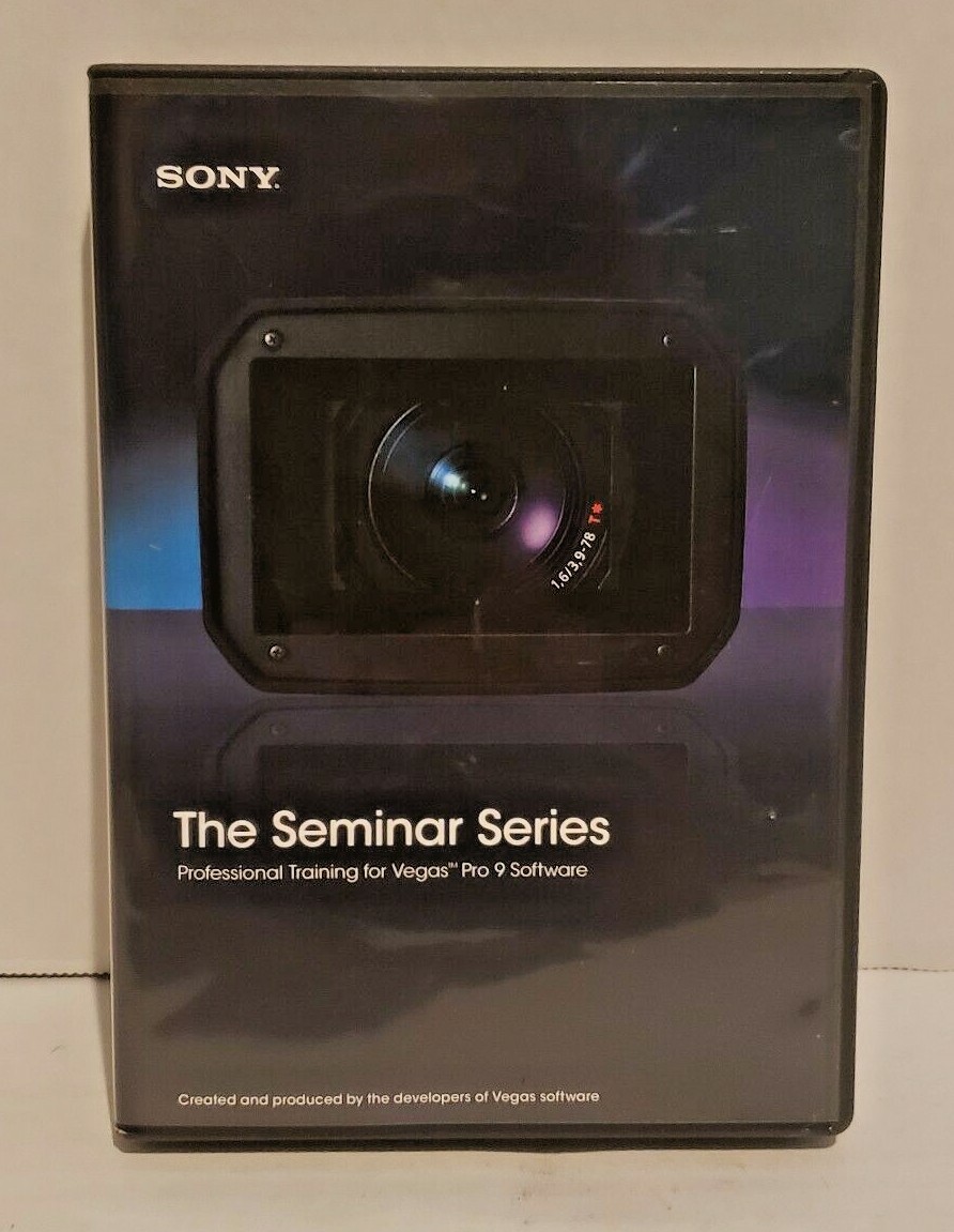 SONY, The Seminar Series, Professional Training for Vegas Pro 9 Software Dvd