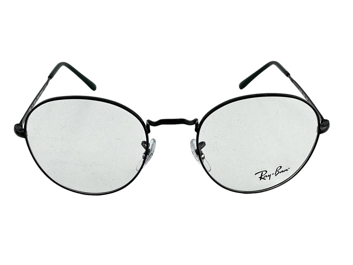 Ray Ban NEW David Black Round Metal Fashion Frames 51-20-140 Eyeglasses RX3582V