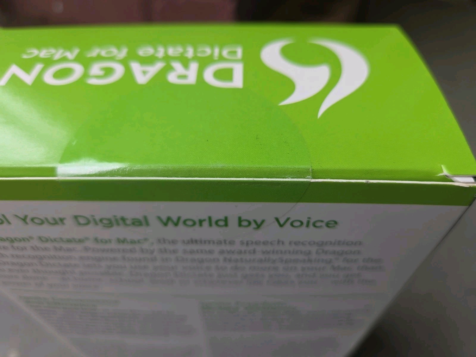 NIB Nuance Dragon Dictate for Mac Speech Recognition Software and Headset, V 3