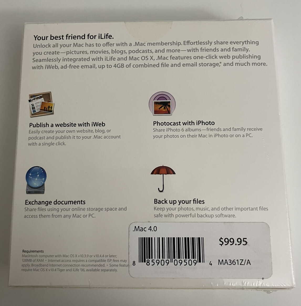 Apple Mac 5.0 Software Share iPhoto iMovie++. Your life On the Internet (NEW)