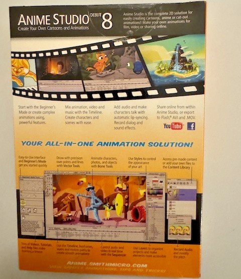 Smith Micro Anime Studio Debut 8 (Retail) – Full Version for Mac, Windows