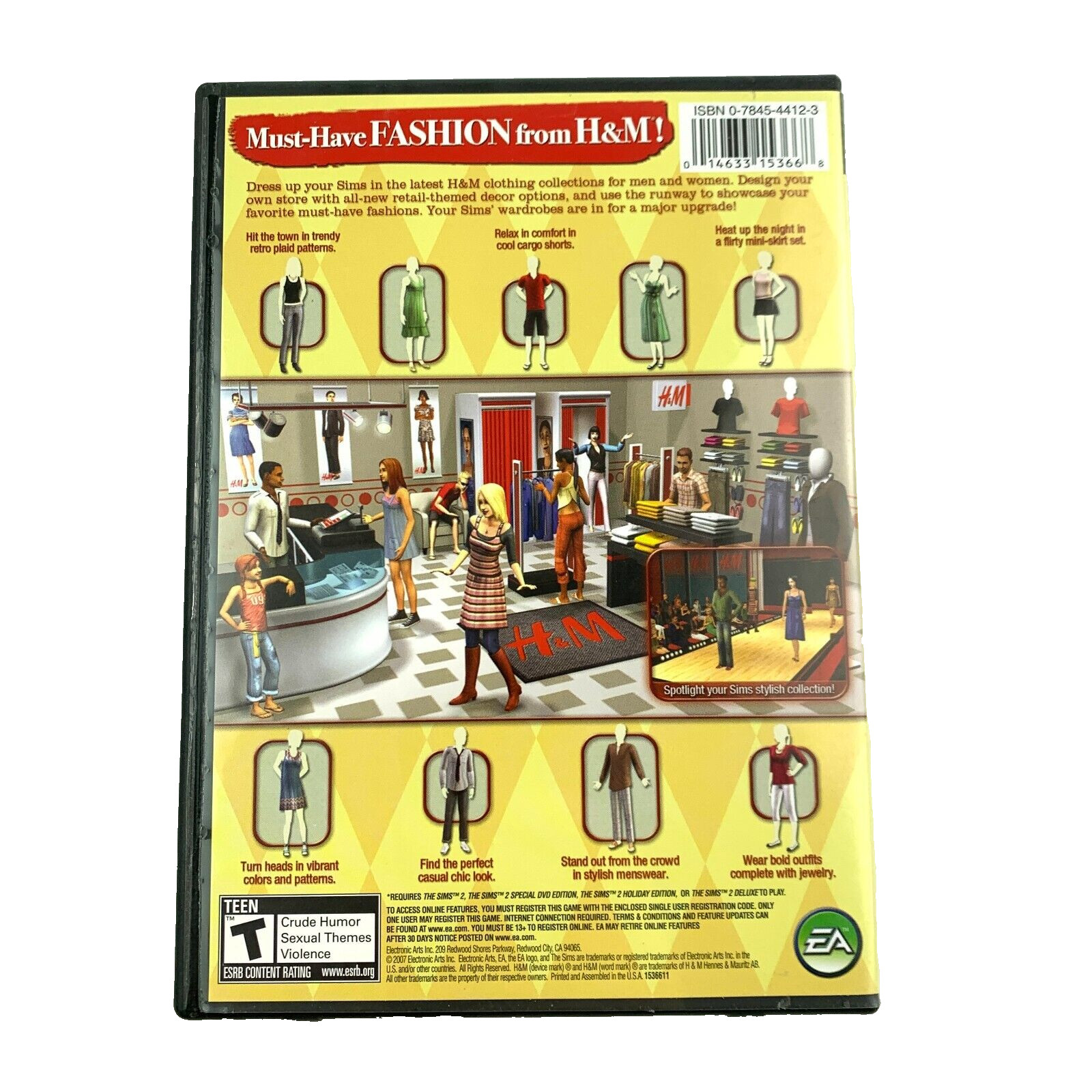 The Sims 2 The Fashion Stuff Expansion 2008 DVD-Rom PC Game Electronic Arts