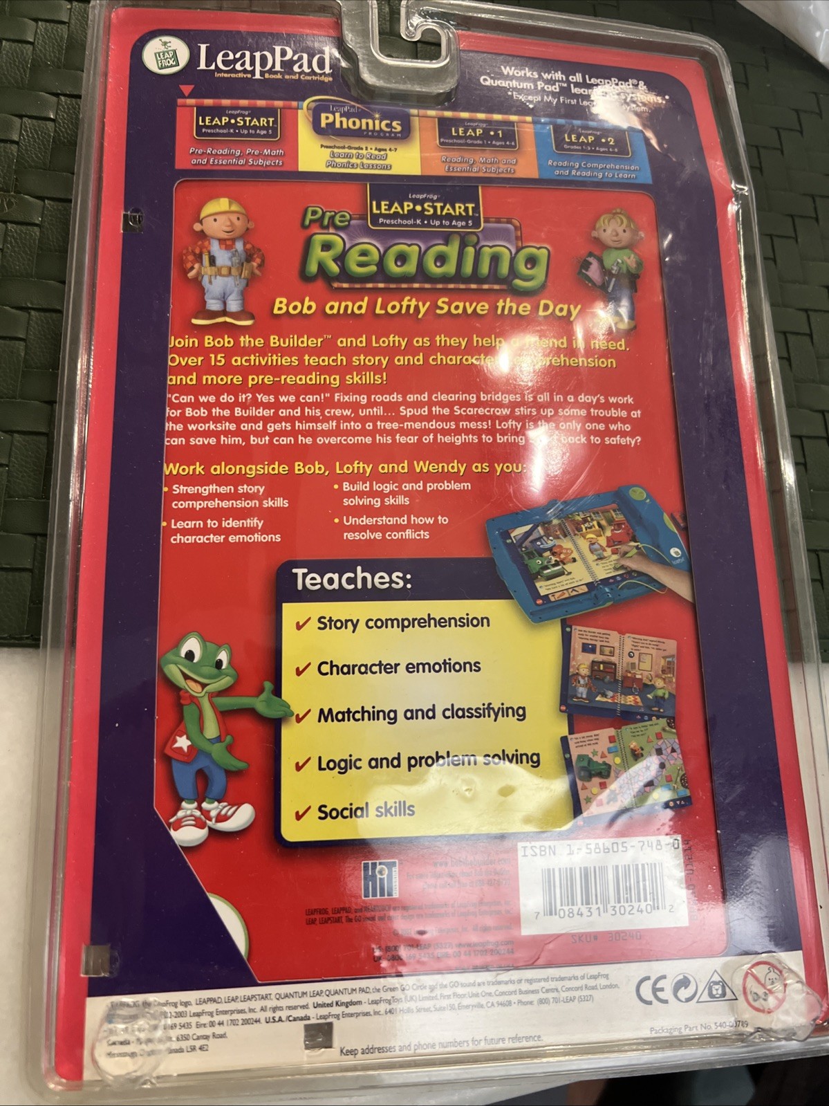 Leap Frog Leap Pad – Bob and Lofty Save the Day Bob The Builder New