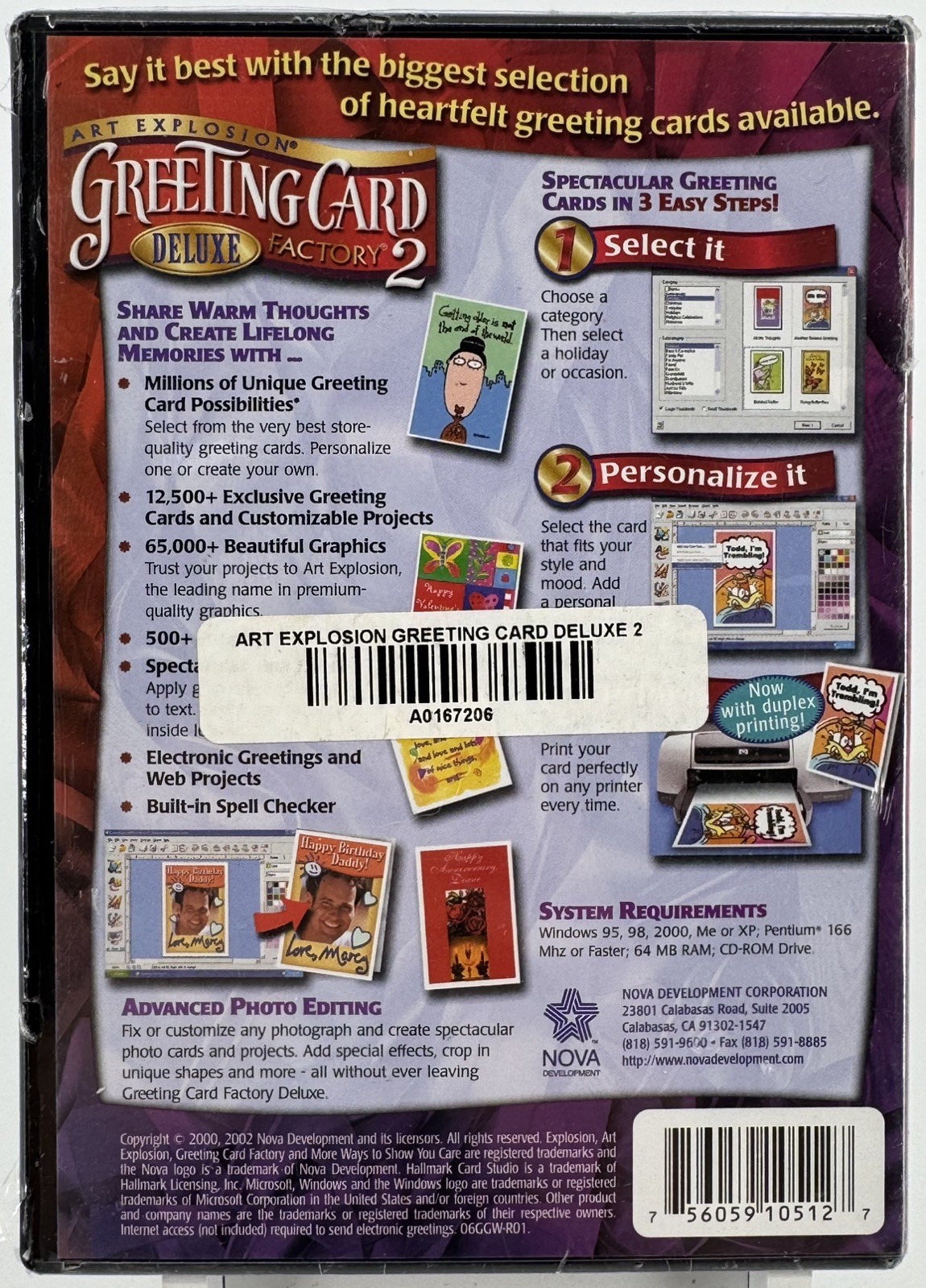 Art Explosion Greeting Card Factory Deluxe Year 2. PC CD-Rom
