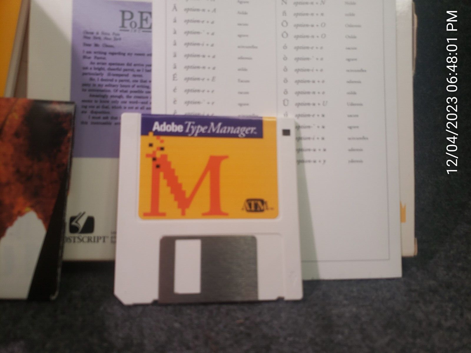 Vintage Macintosh Adobe Type Manager V2.0 for MAC COMPLETE VINTAGE(GSLF-S)