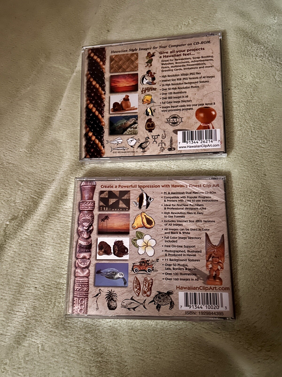 3 SEALED Hawaiian Design Elements Clip-Art PC CD images pictures island clip art