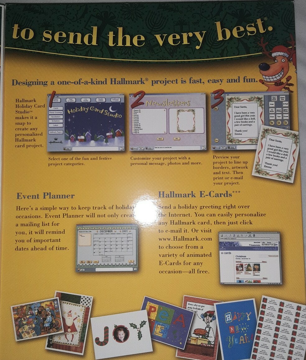 Hallmark Holiday Card Studio PC CD create own custom personalized invites events