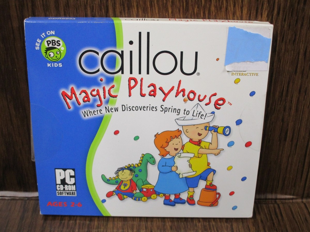 Video Game PC Caillou Magic Playhouse Ages 2-6 NEW SEALED Jewel