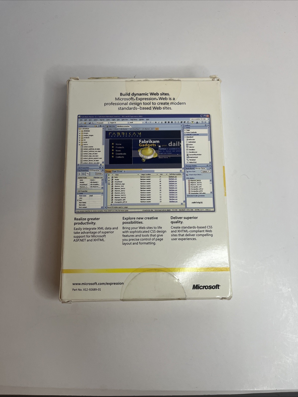 Microsoft Expression Web The Professional Web Design Tool Complete Product Key