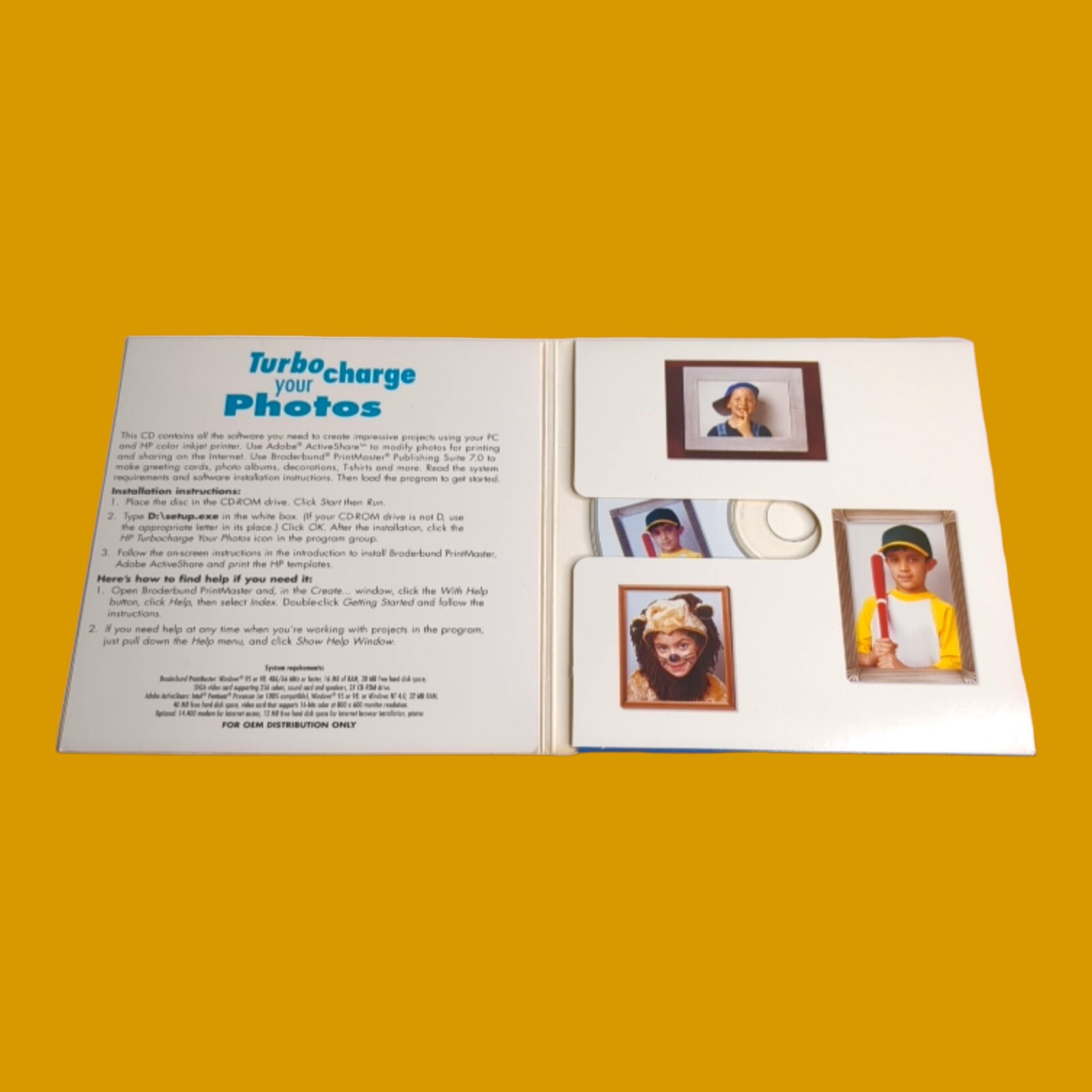HP Turbo Charge Your Photos Bundle including PrintMaster 7 & Adobe ActiveShare