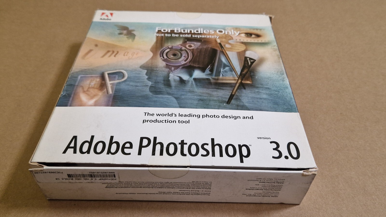 ADOBE PHOTOSHOP v30 ORIGINAL APPLE MAC FLOPPY 3.5″ CD-ROM MACINTOSH BOXED
