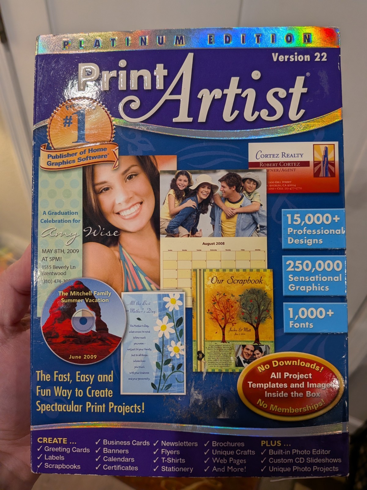 NEW SEALED Print Artist Platinum Edition Version 22 – PC Windows XP Vista