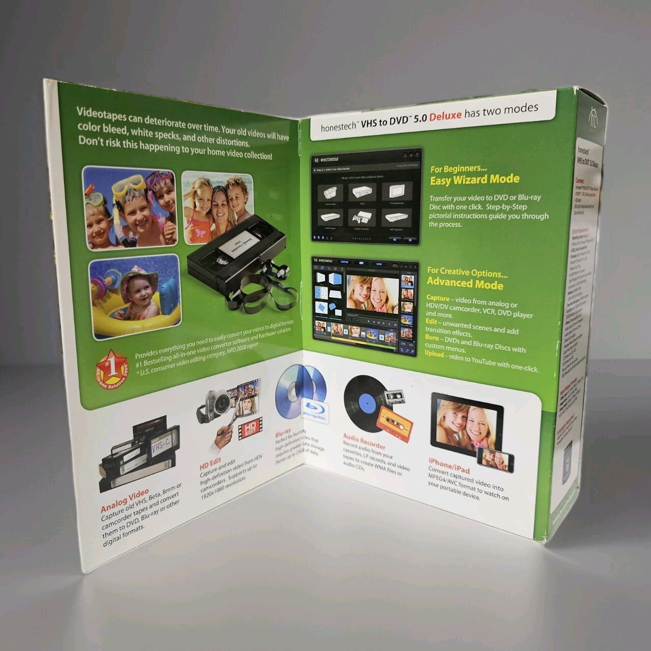 Honest Technology VHS to DVD 5.0 Deluxe (Retail) – Full Version for Windows…