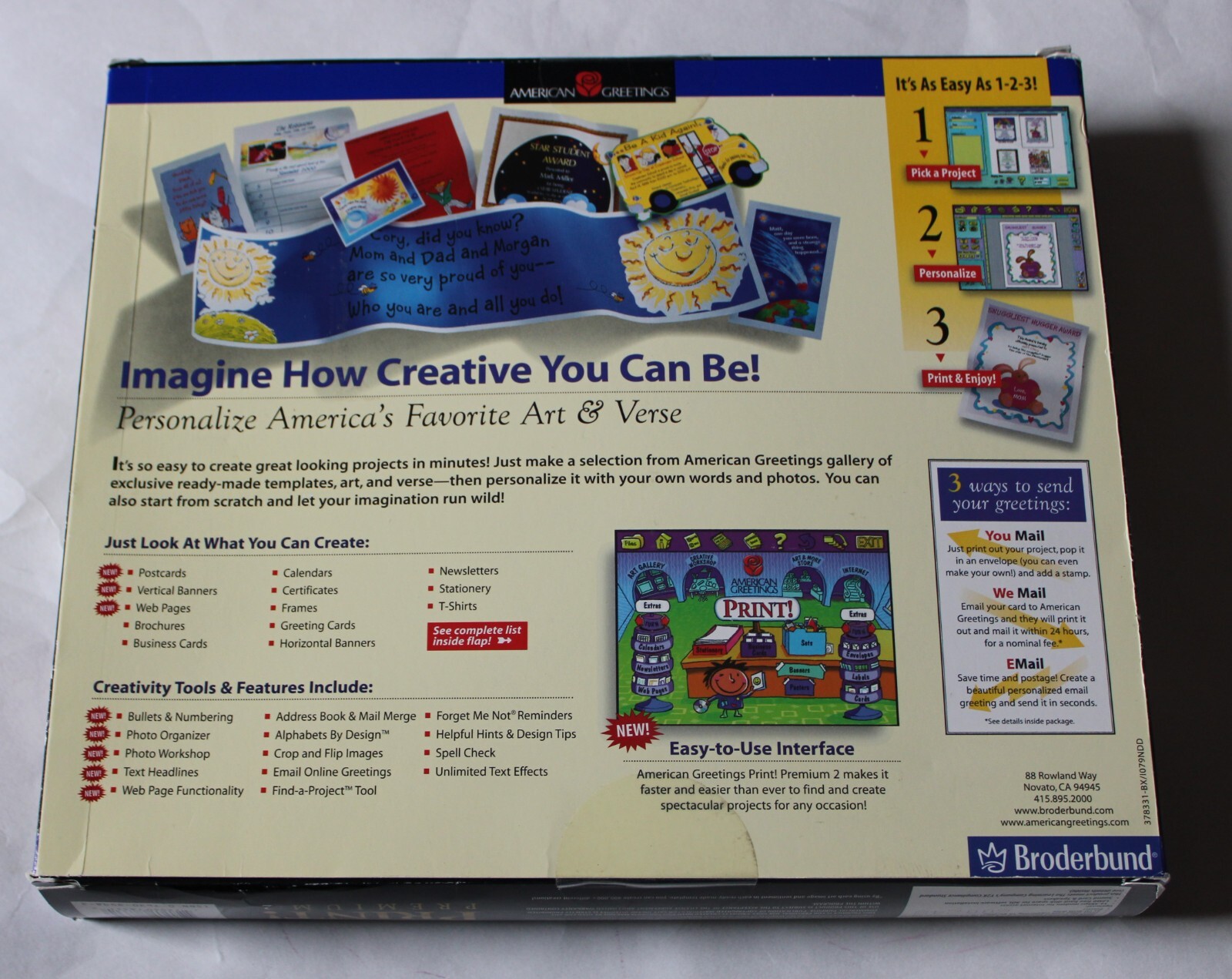 Broderbund American Greetings Print! Premium 2 Windows 98 NT Sealed