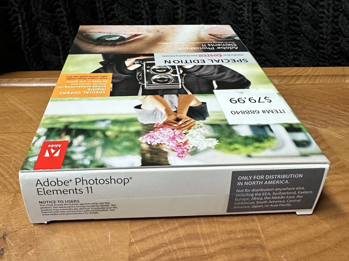 Adobe Photoshop Elements 11 Costco Edition Bonus Scrapbooking CD – NEW & SEALED