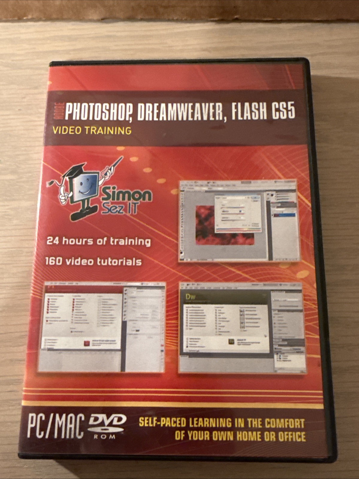 Adobe Photoshop, Dreamweaver, Flash CS5 training video DVD-ROM