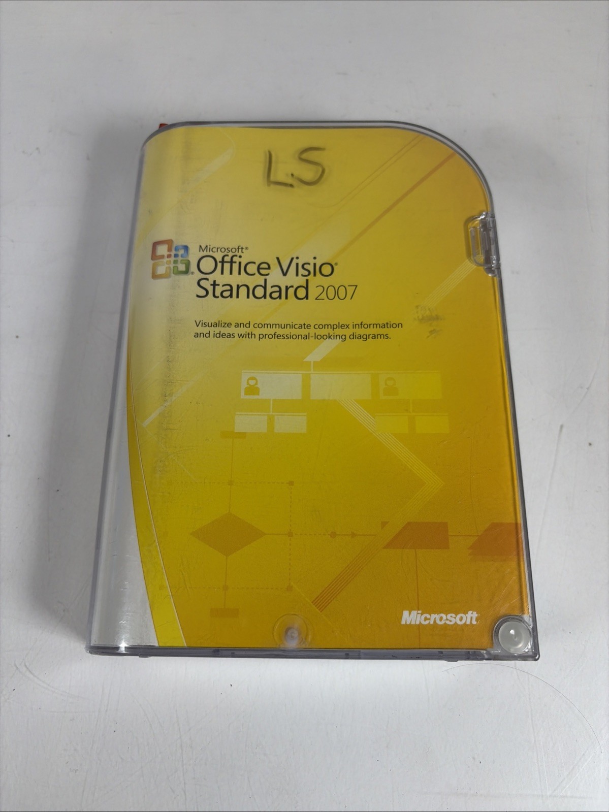 Original OEM Microsoft Office Visio Standard 2007 Vintage In Case