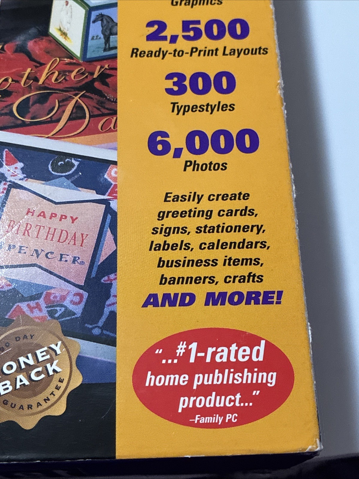 Vintage Print Artist Gold software by Sierra Home, for Windows 95 /Mac CD Rom