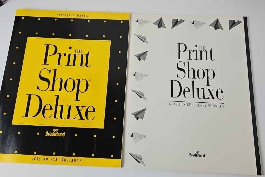 Broderbund THE PRINT SHOP DELUXE and Companion For Windows PC BIG BOX 3.5 Disk