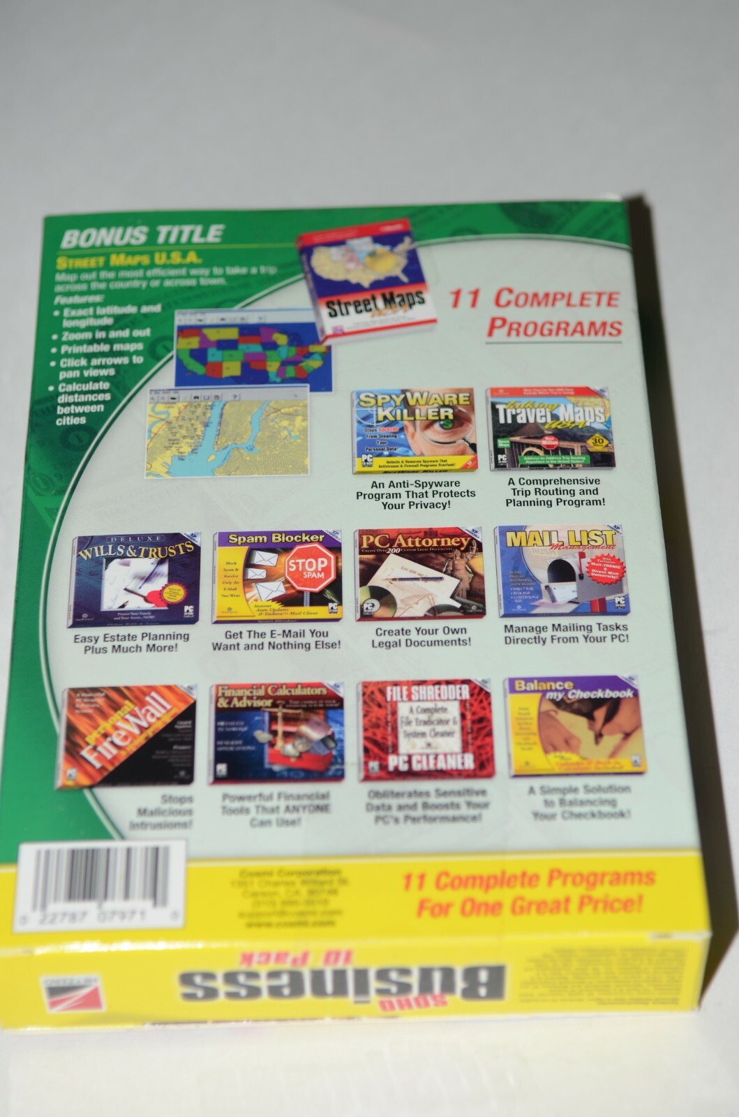 Soho Business 10 Pack Bonus Title Street Maps Pc Cd Rom Software