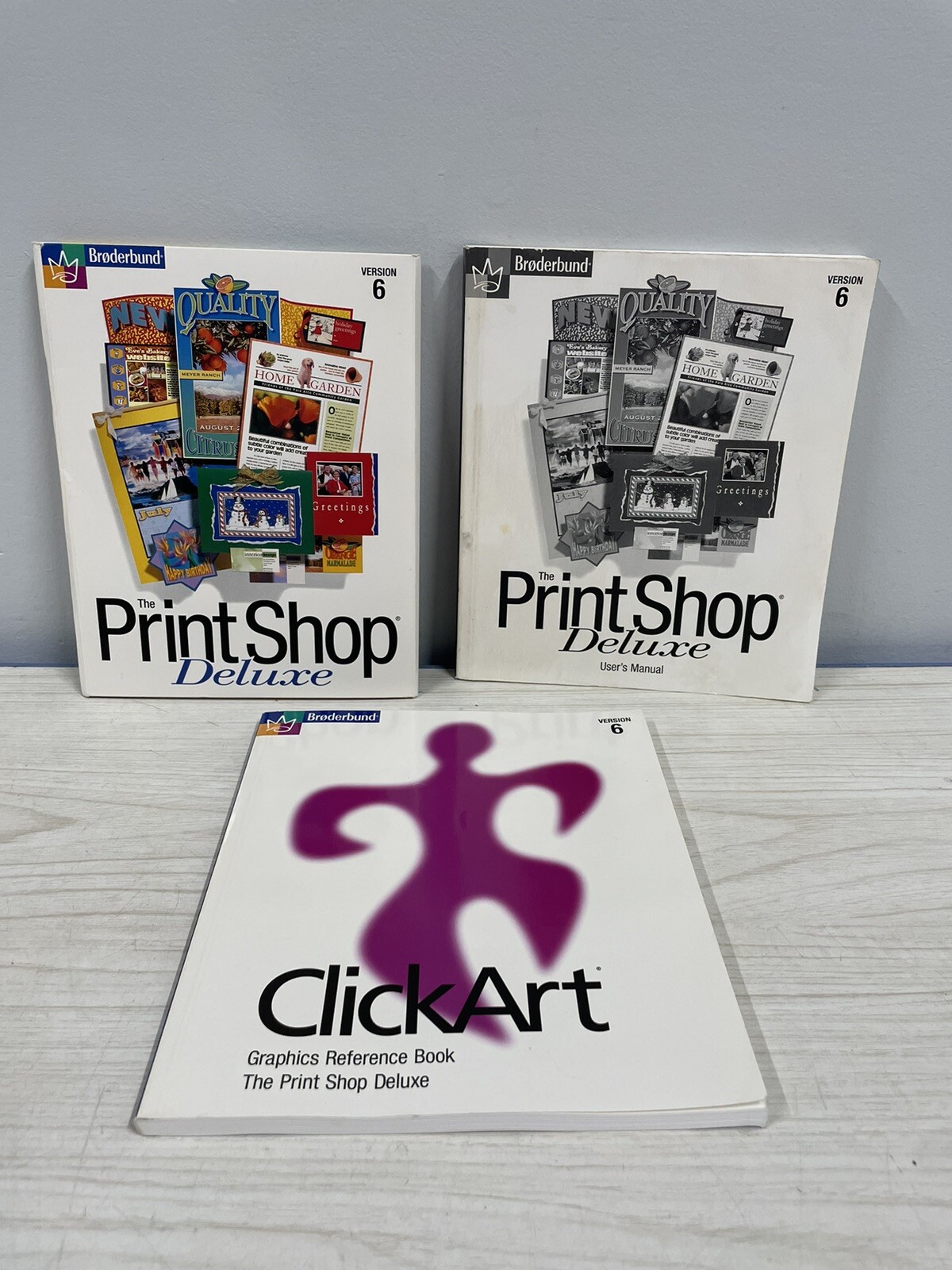 Broderbund The Print Shop Deluxe Version 6 (1998, PC Win 95) ClipArt Graphics