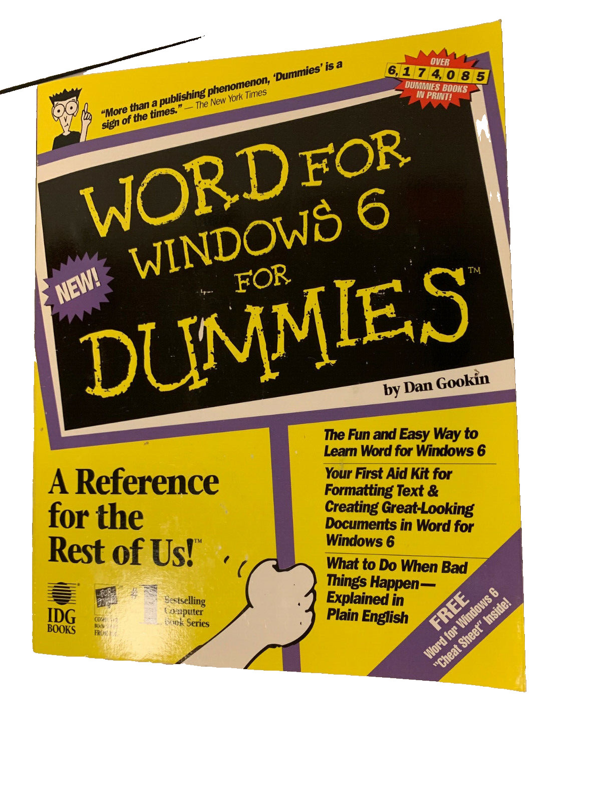 WINDOWS FOR DUMMIES WIN BOOK GOOKIN COLLECTIBLE 1-56884-182-5 LAST ONE