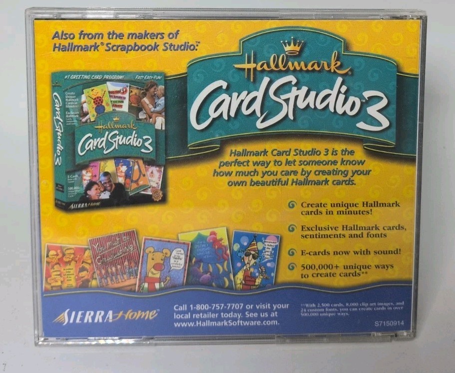 Hallmark Scrapbook Studio PC CD-ROM 2001 B585