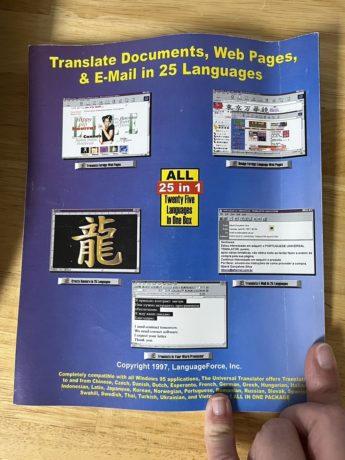 Universal Translator (Windows 95 CD-ROM, 642573363092) 25 Languages World First