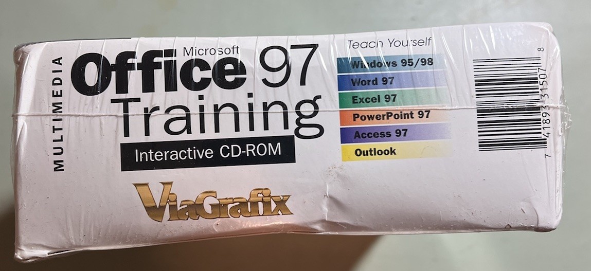 Microsoft Office 97 Training Interactive CD-ROM Y2K ViaGrafix – Sealed