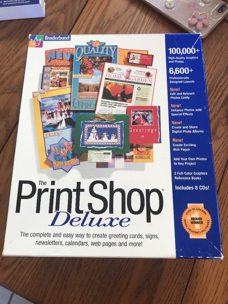 The Print Shop Deluxe Version 6 Windows 95 CD-ROM Ships N 24h