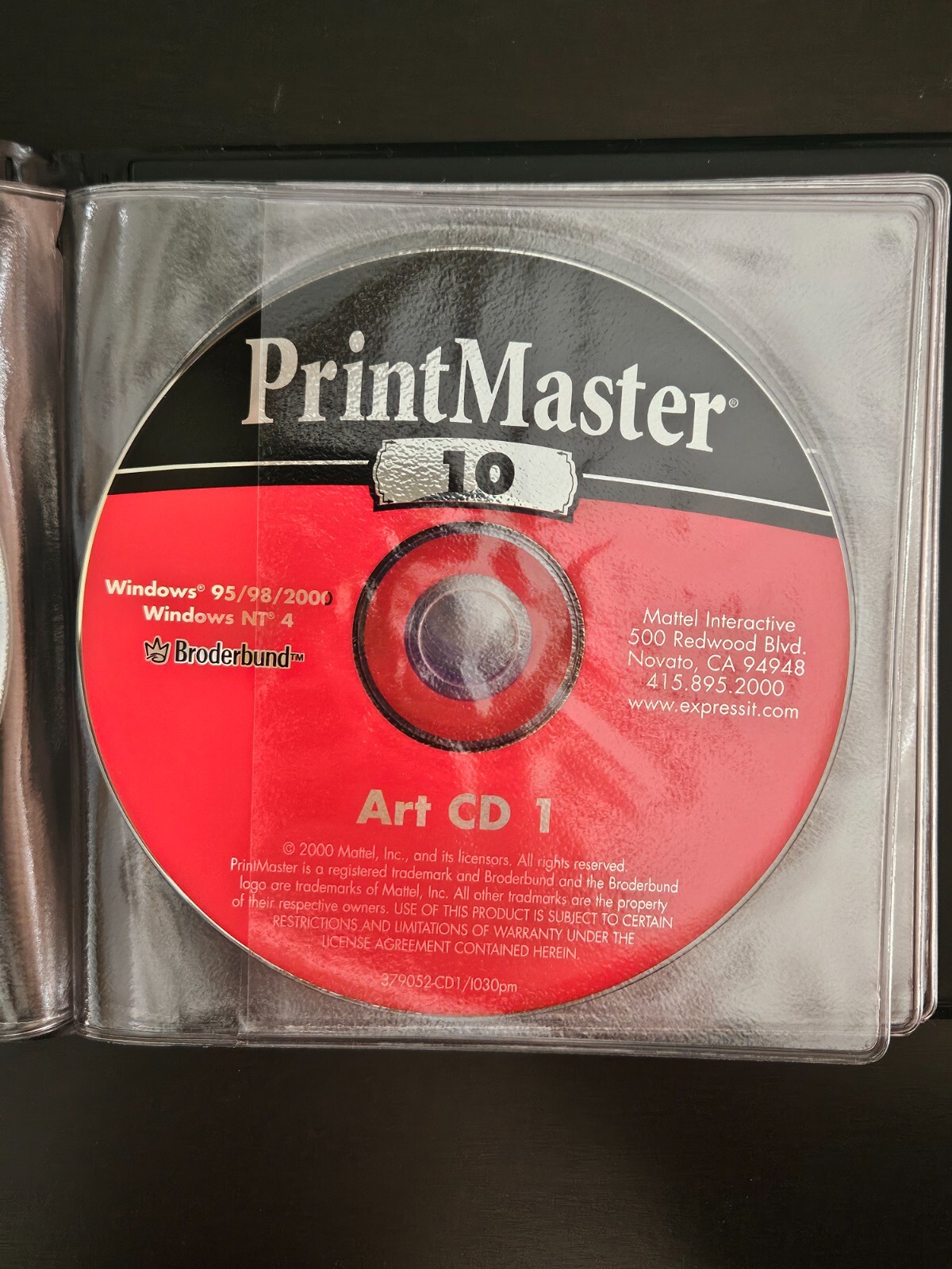 PrintMaster Gold 10 Excellent CDs Broderbund Software Windows 95 98 PC Desktop