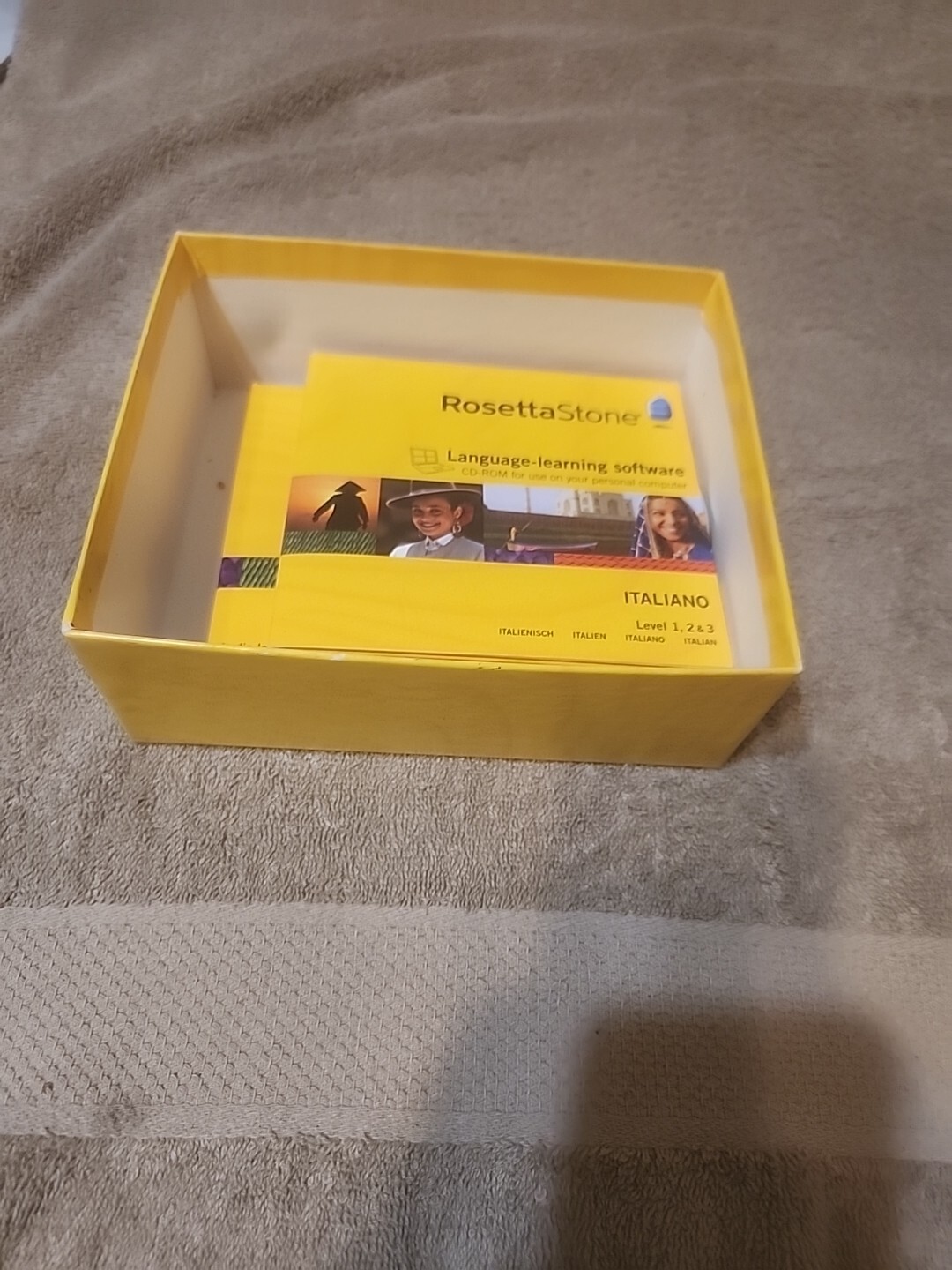Rosetta Stone Italian Level 1-3 Version PC Language Learning Discs 2010