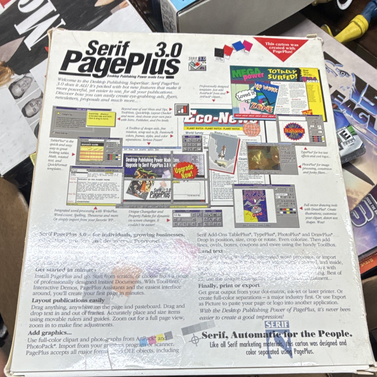 Serif PagePlus 3.0 Desktop Publishing DTP Software for Windows Floppy Disks