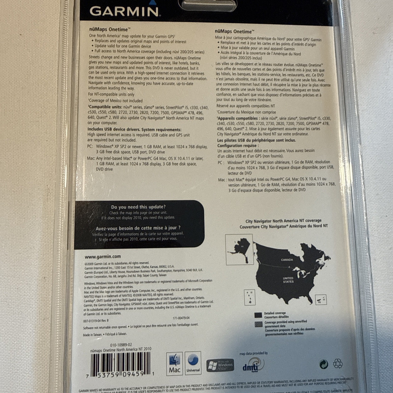 Garmin nuMaps GPS Navigation Lifetime Maps Card Nuvi Zumo – NEW Sealed
